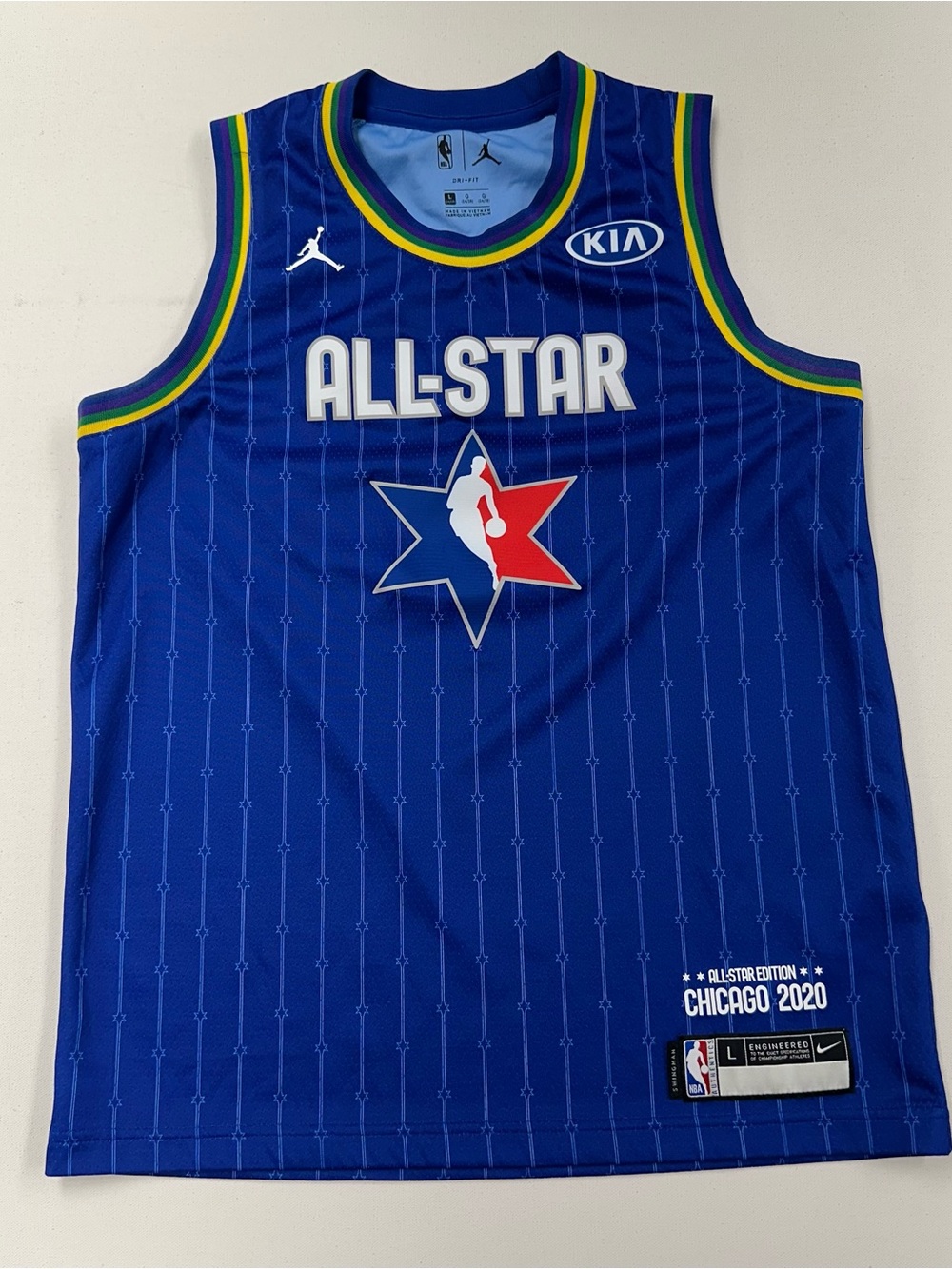 Nike Jordan Lebron James 2020 NBA Basketball West All Star Jersey Youth Large
